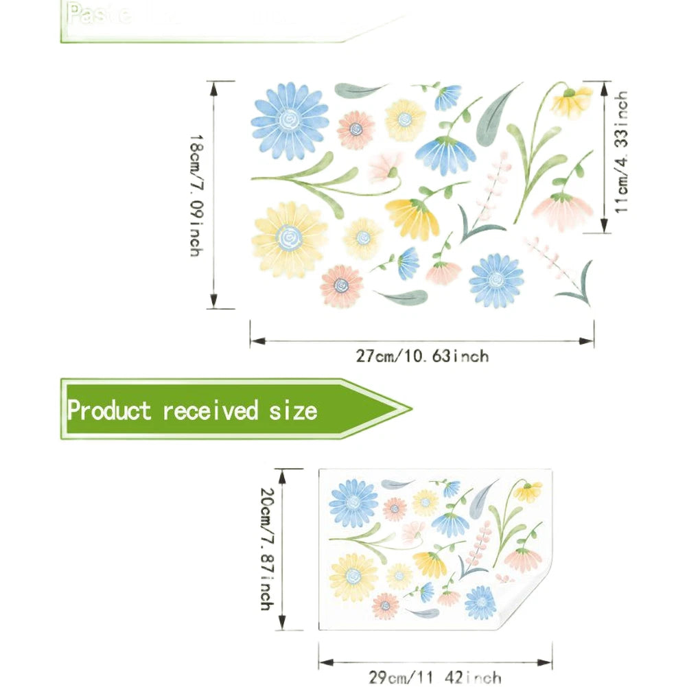 Wall Decal for Home Decor (29cm x 20cm) Self-Adhesive PVC Removable