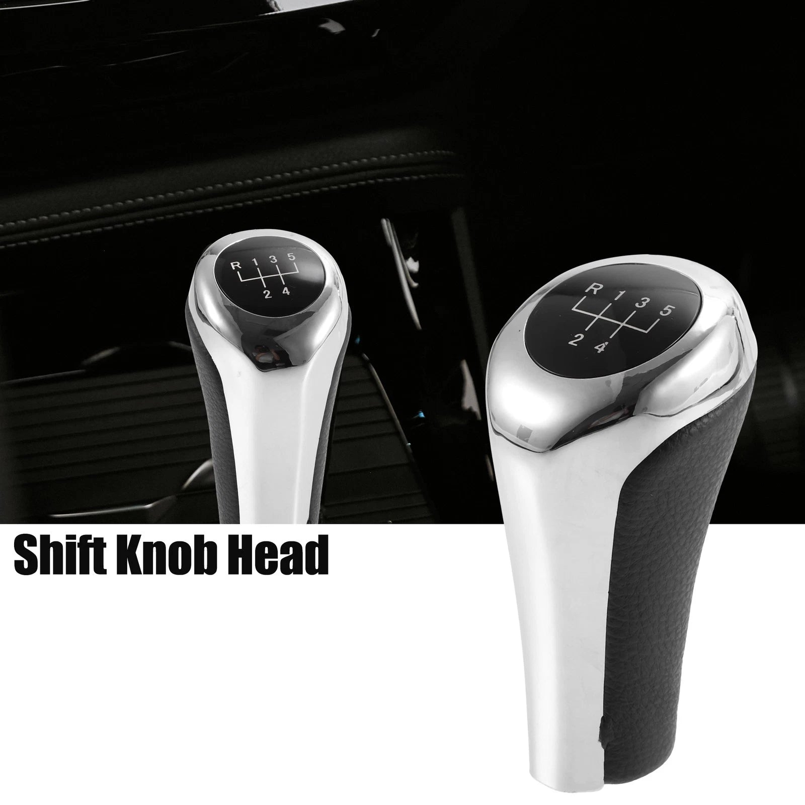 Manual Shift Knob Head Replacement Faux Leather for BMW X1 E84 (2009–2015)