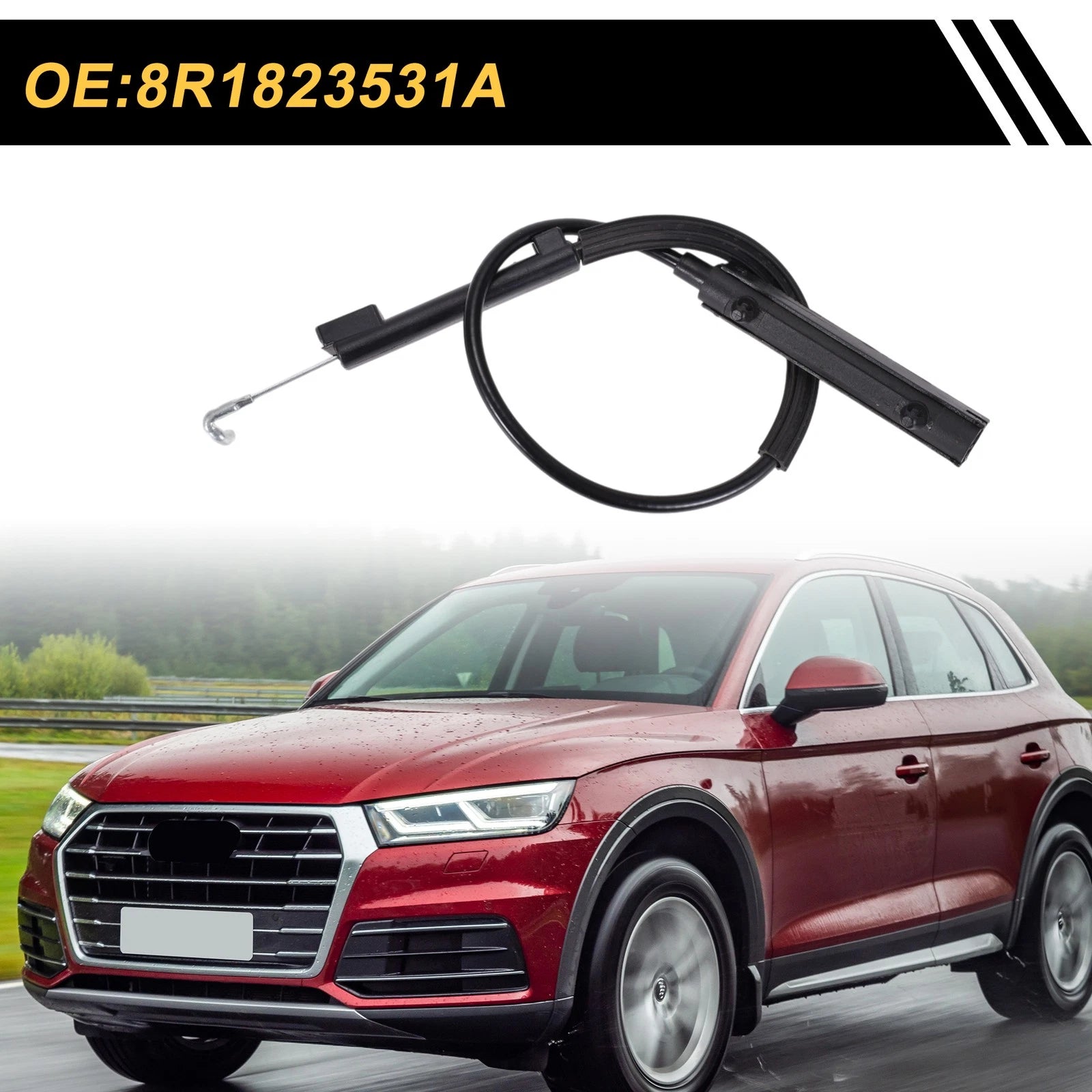 Hood Release Cable No. 8R1823531A for Audi Q5 (2009–2017)