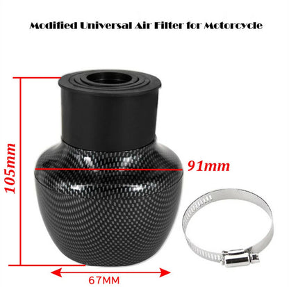 2X Air Intake Filter for Motorcycle ATV (1.1"-1.9", 28mm-48mm Inlet)