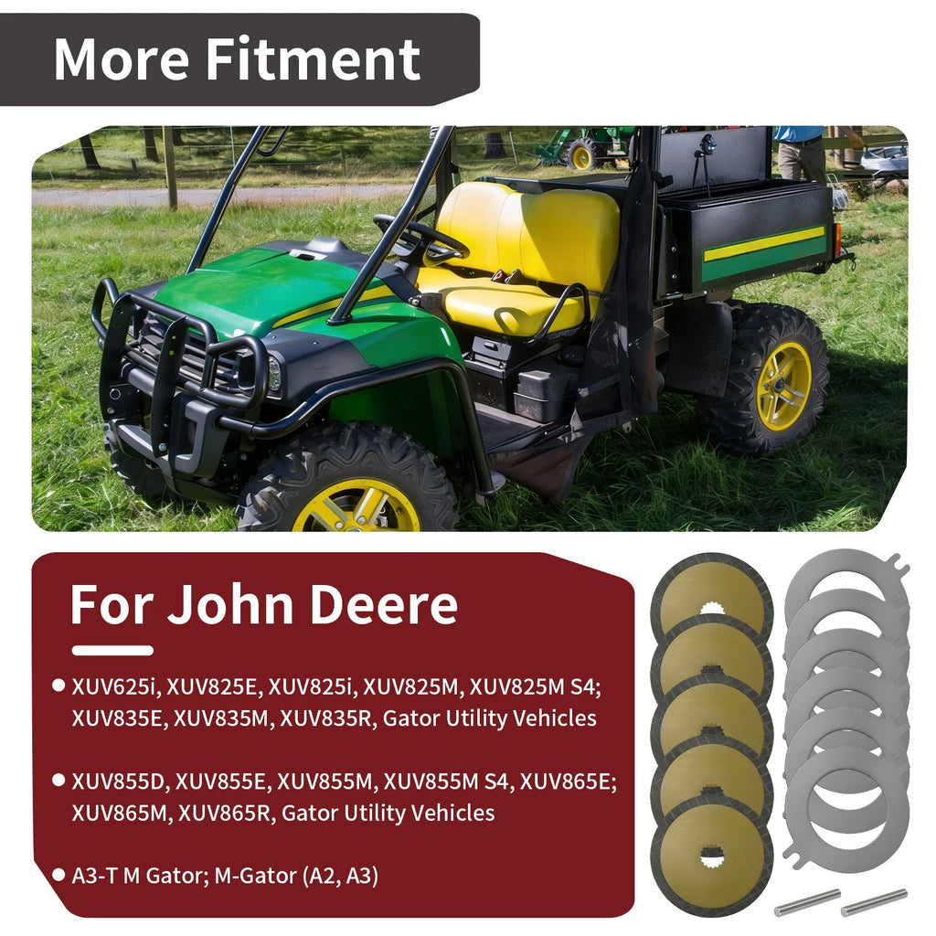 Wet Parking Brake Disk Kit for John Deere Gator XUV 625 825 835 855 865 (2010–2023)