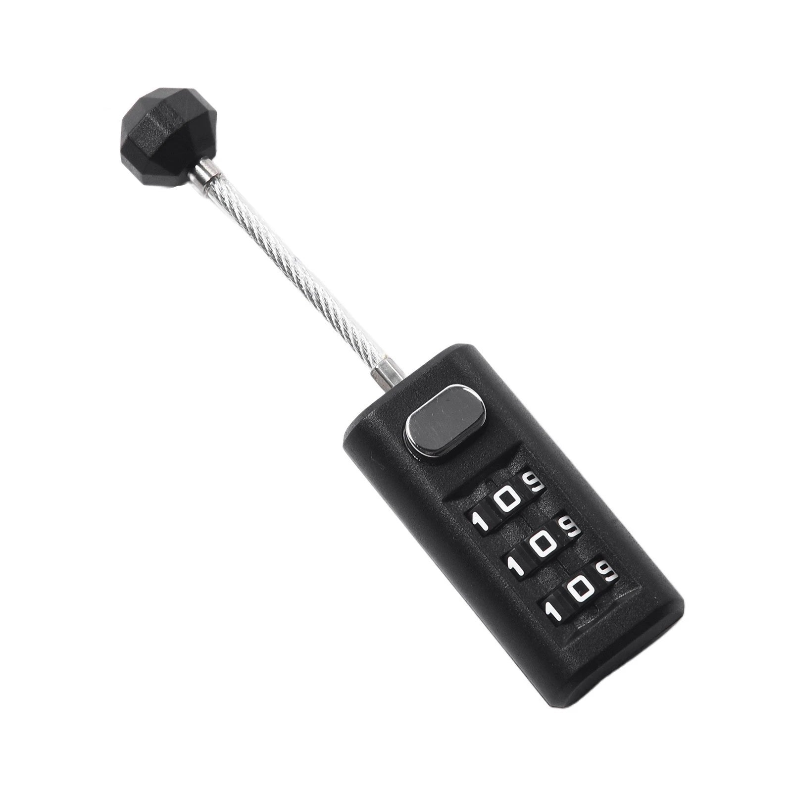3-Digit Resettable ABS Padlock for Backpack Zippers