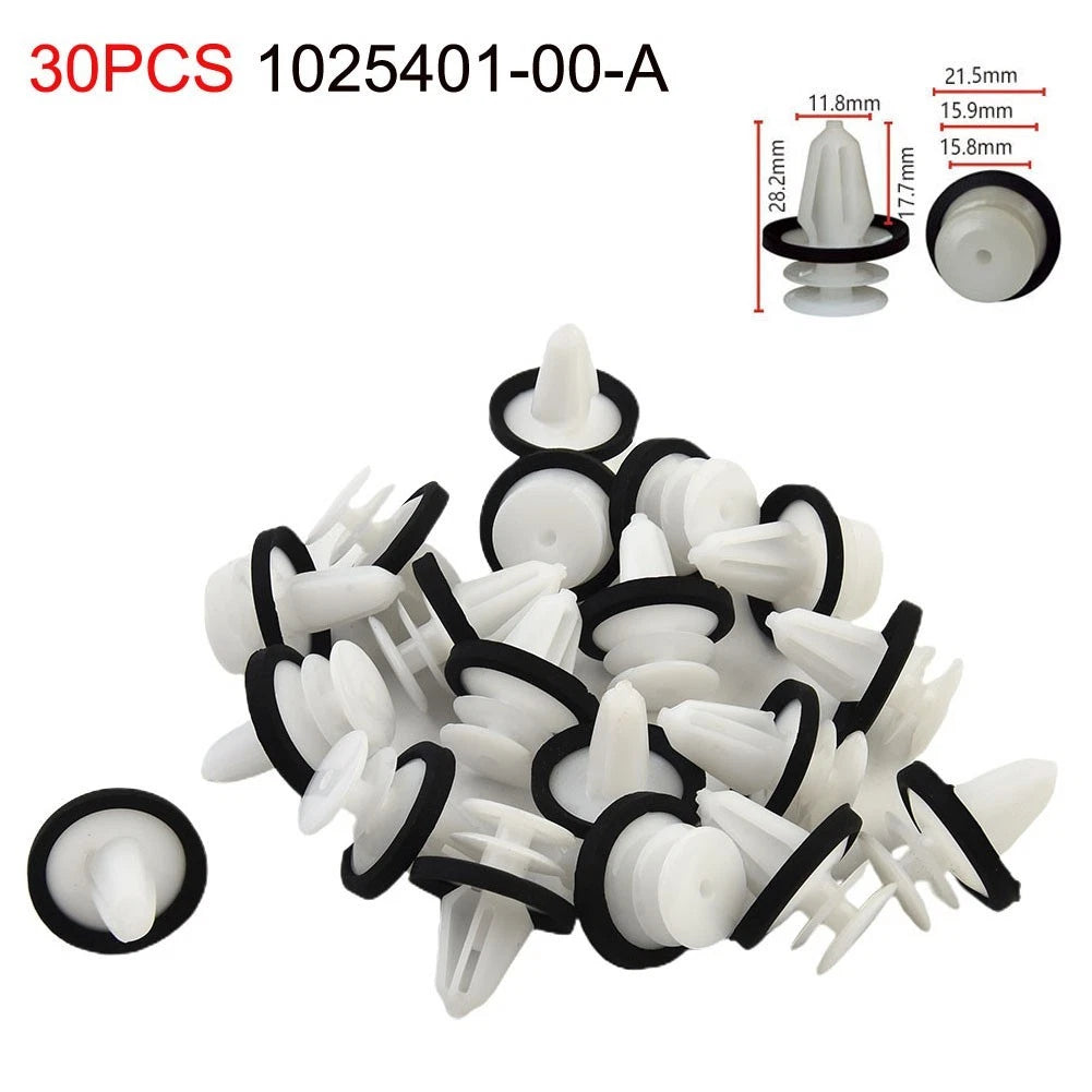 30x Door Trim Panel Retainer Clips for Tesla Model X/S (2012–2023) 1025401-00A