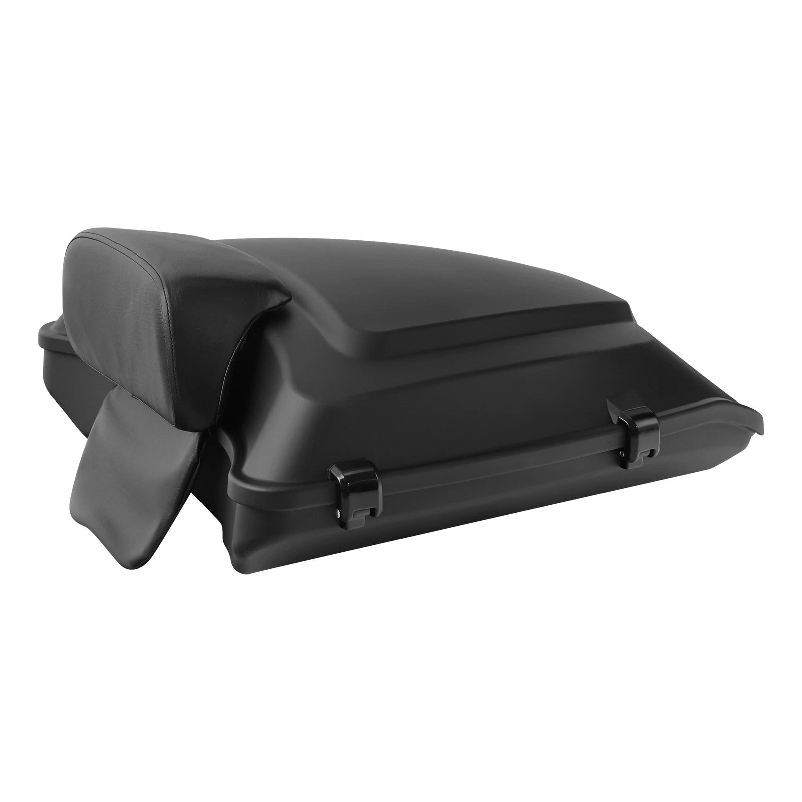 Matte Black Razor Trunk Backrest Pad Mount Rack for Harley Road Glide (2014–2026)