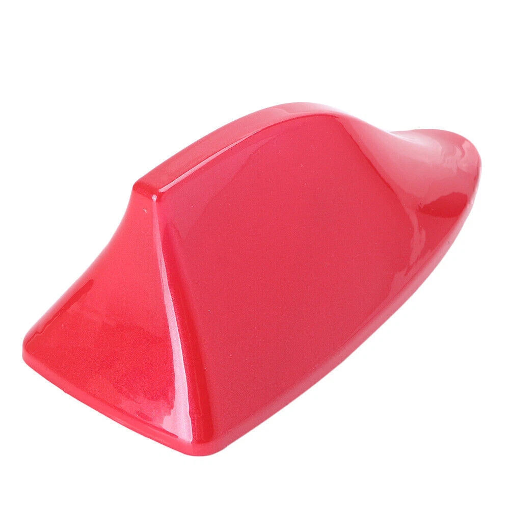 Shark Fin Roof Antenna for Universal Vehicles (FM/AM, Red)