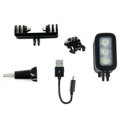 30M Waterproof LED Light for GoPro Hero 10/9/8/7/6/5