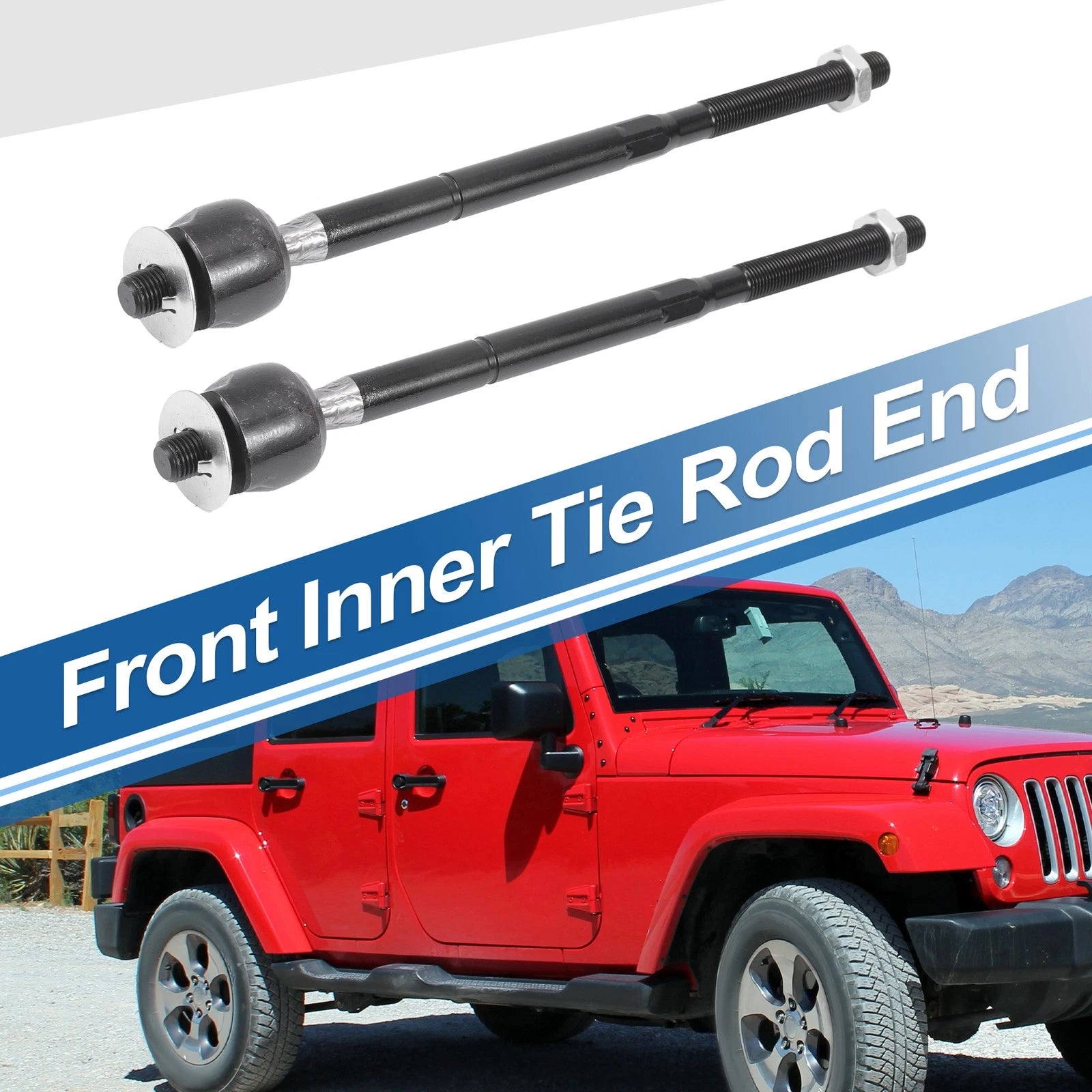 2pcs Front Inner Tie Rod Ends Replacement for Dodge Grand Caravan (2005–2007)