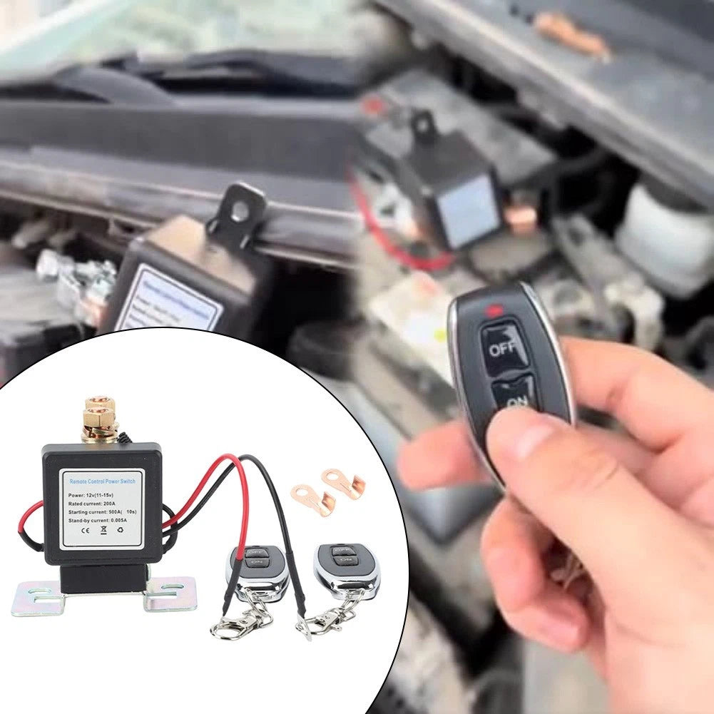 Car Starter Relay Remote Engine Disable Supports 12V/24V Alloys And Plastic Body