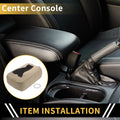 Center Console Cover Replacement for Chevrolet Microfiber Leather With Zipper (Beige)