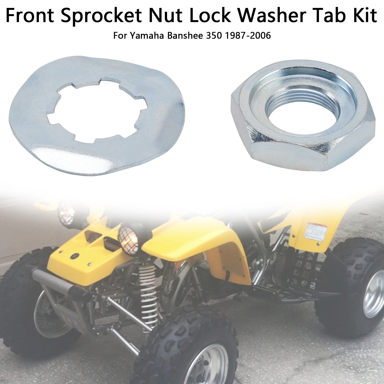 Front Sprocket Nut Lock Washer Tab for Yamaha Banshee 350 (1987–2006)
