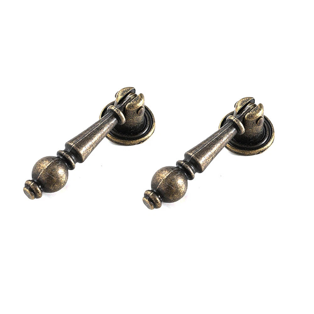 Set of 10 Retro Drop Pull Handles for Kitchen Cupboard Drawer Knobs