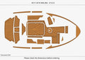 EVA Foam Teak Deck Floor Mats for Malibu 21 VLX (2017)