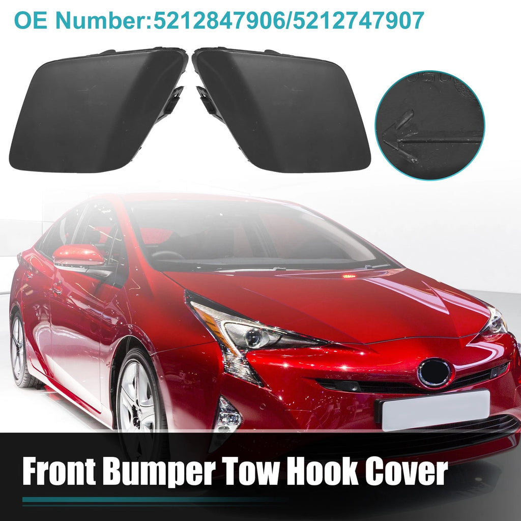 Bumper Tow Hook Pair Front Left Right Replacement for Toyota Prius (2016–2018)