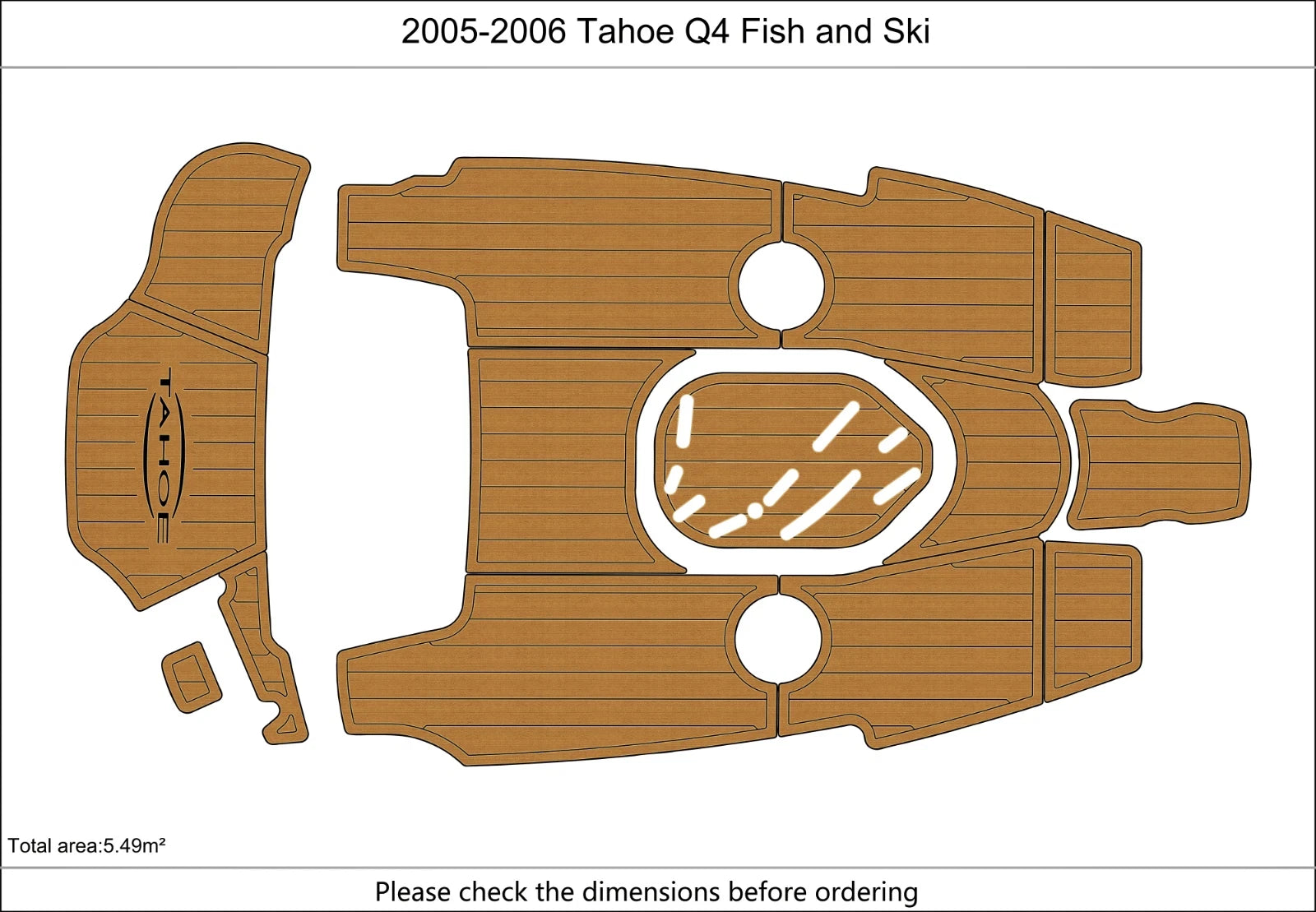 Seadek EVA Pad Flooring for 2005 Tahoe Q4 Fish and Ski