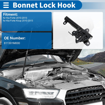 Hood Latch Assembly for Kia Forte (2010–2013) No. 811301M000