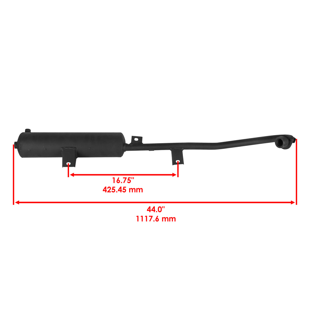Exhaust Muffler Pipe Replacement for Honda Fourtrax 300 TRX300 (1993–2000)