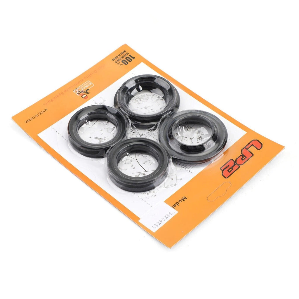 Fork Oil Seal Wiper Set for Kawasaki KLX140L KLF150 KLX125C KX65A (2000–2018)