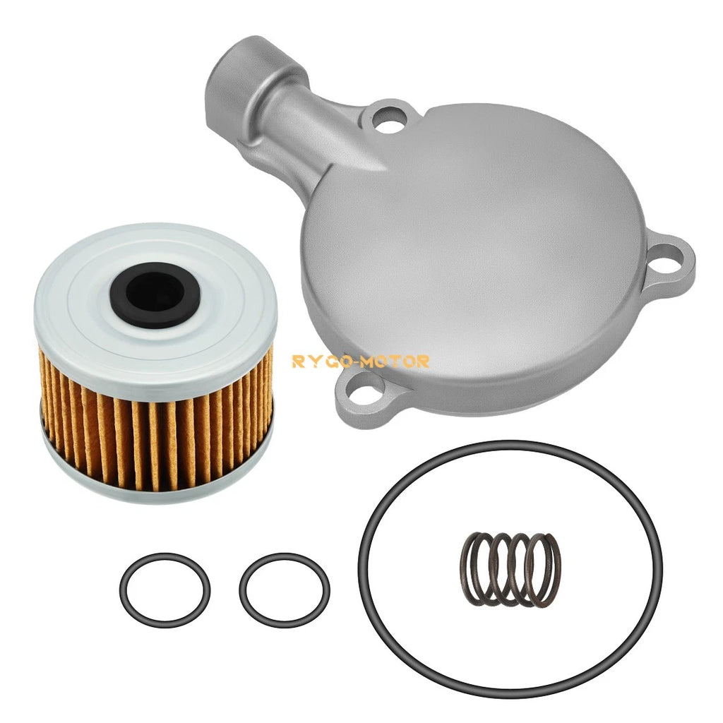 Oil Filter Cover & Filter w/Spring O-Ring for Honda Rancher TRX350 (2000–2006)
