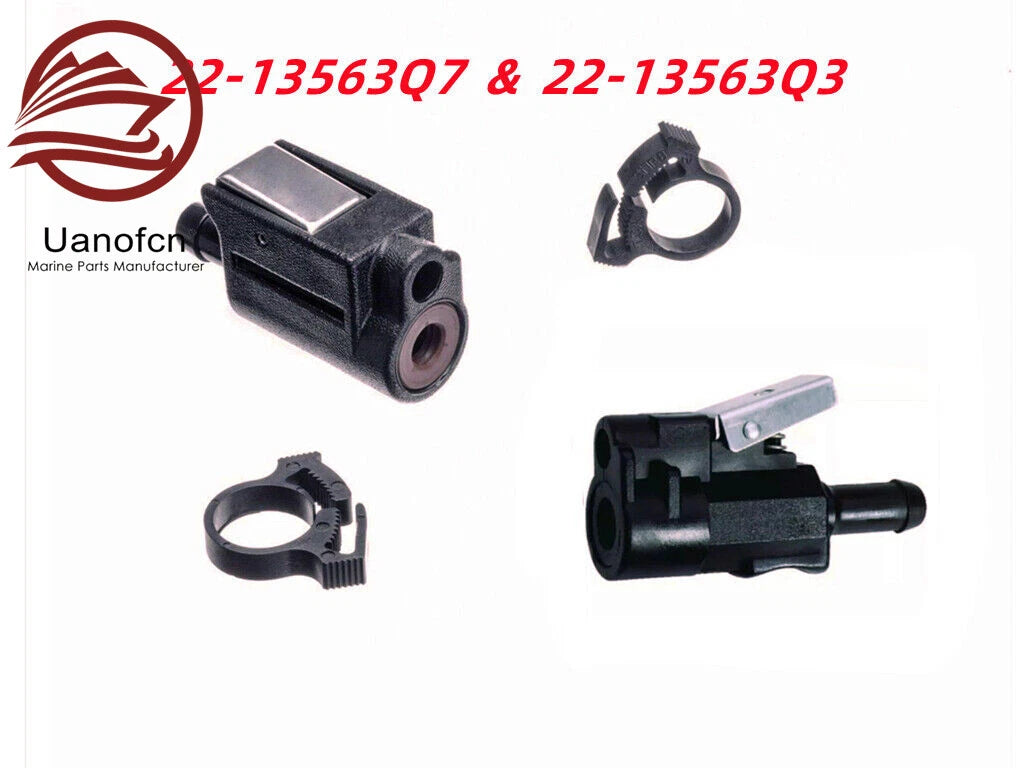 Fuel Line Hose Connectors Clips for Mercury Mariner Yamaha (22-13563Q7, 22-13563Q3)