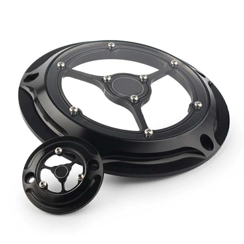 Clarity Timing Covers for Harley Touring FLH/T (2014–2018) - Black