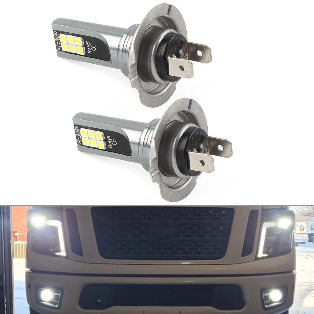 PairCar Super Bright H7 LED Headlight White Light High Low Beam DRL Bulbs Lamp