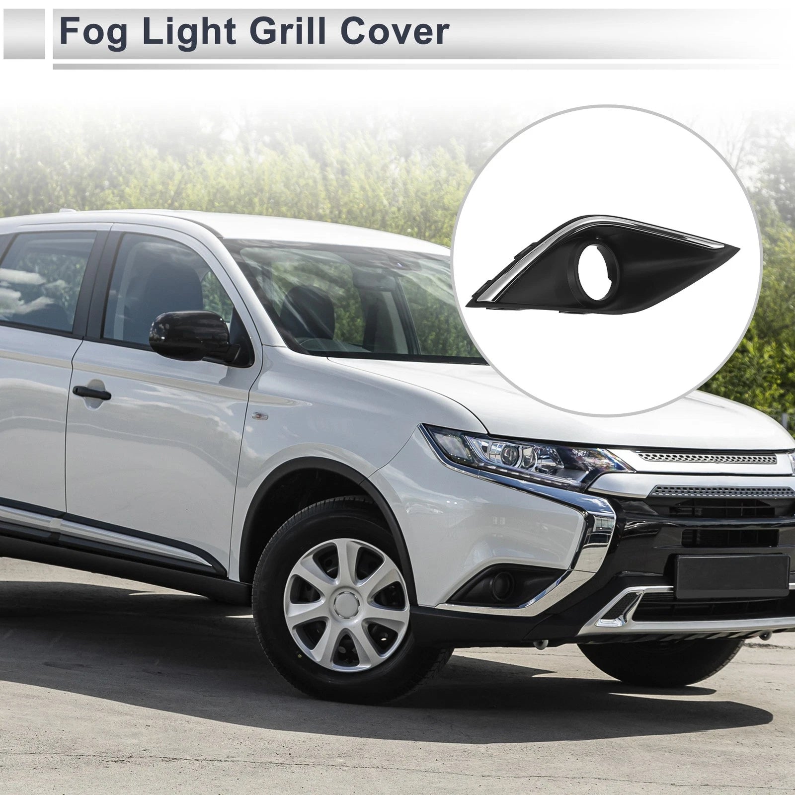 Front Right Fog Light Grill Replacement for Mitsubishi Outlander (2016–2019)