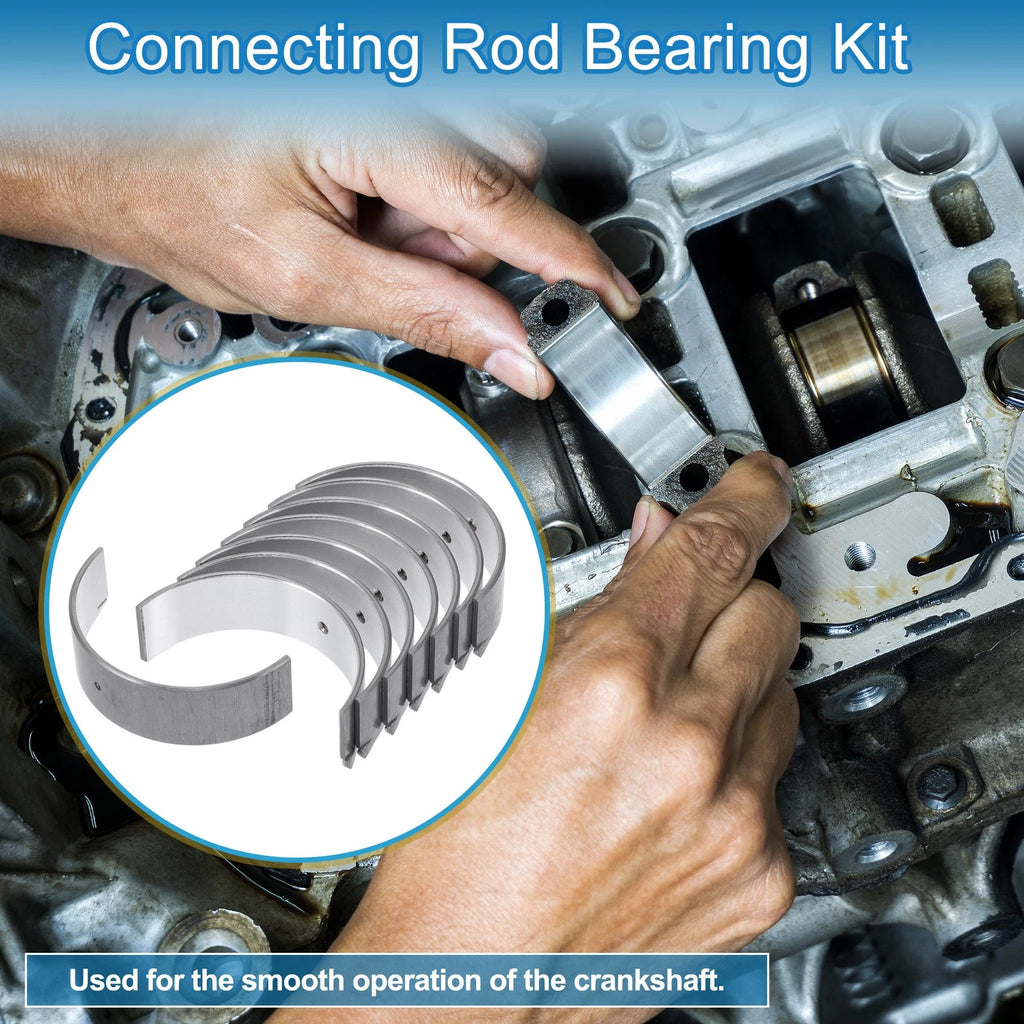 Connecting Rod Bearing Set Replacement for Hyundai Sonata 2007–2010 8Pcs