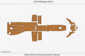 EVA Pads for Regal 2700 ES Cockpit Swim Platform (2009) - Foam Teak Deck Flooring