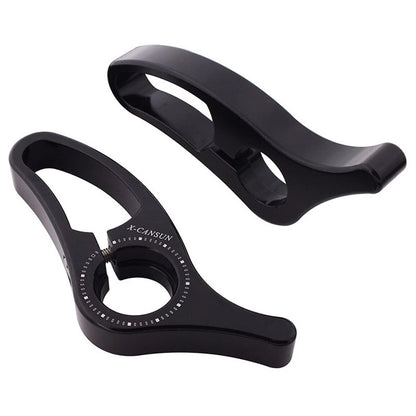 2X TPR Rubber Mountain Bike Handlebar Grips with Aluminum Alloy Bar Ends