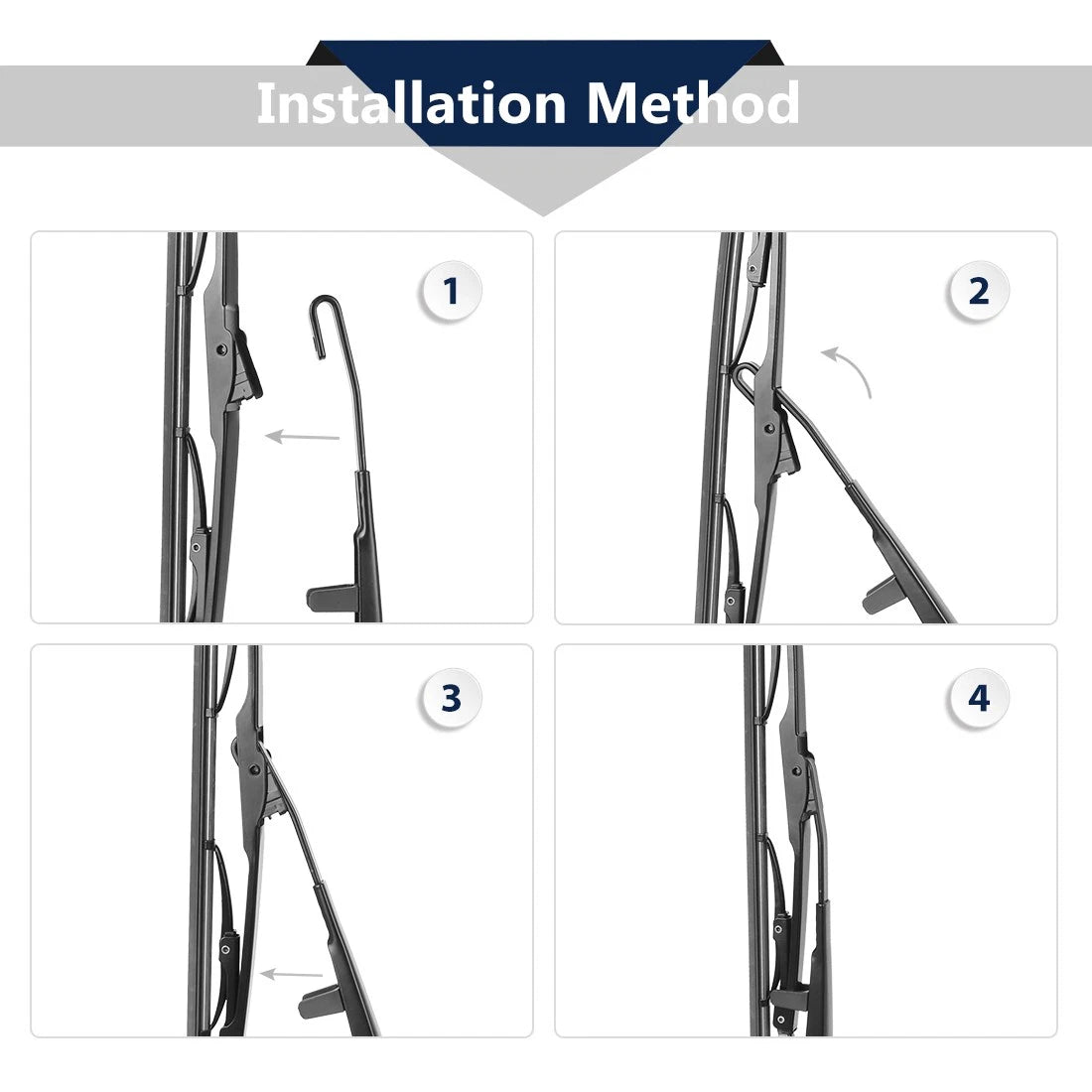 Rear Windshield Wiper Blade Arm Set for BMW X5 (1999–2006 E53)