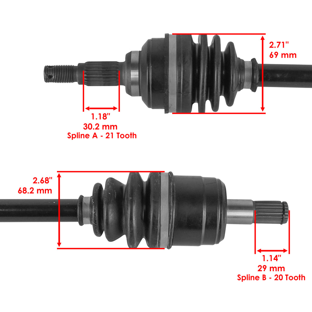 Front Right CV Joint Axle Replacement for Honda Rancher TRX420FE1 (2014–2016)