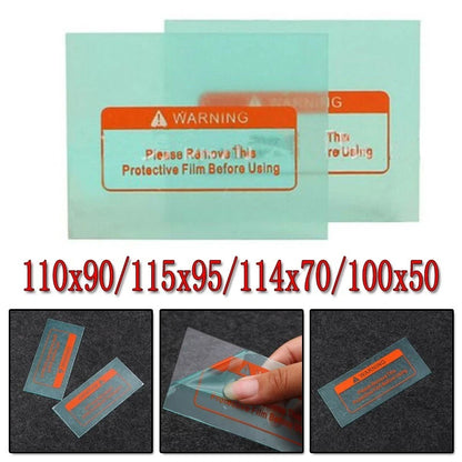 Lens Protection Plate for Welding Equipment (Size Solder, Transparent)
