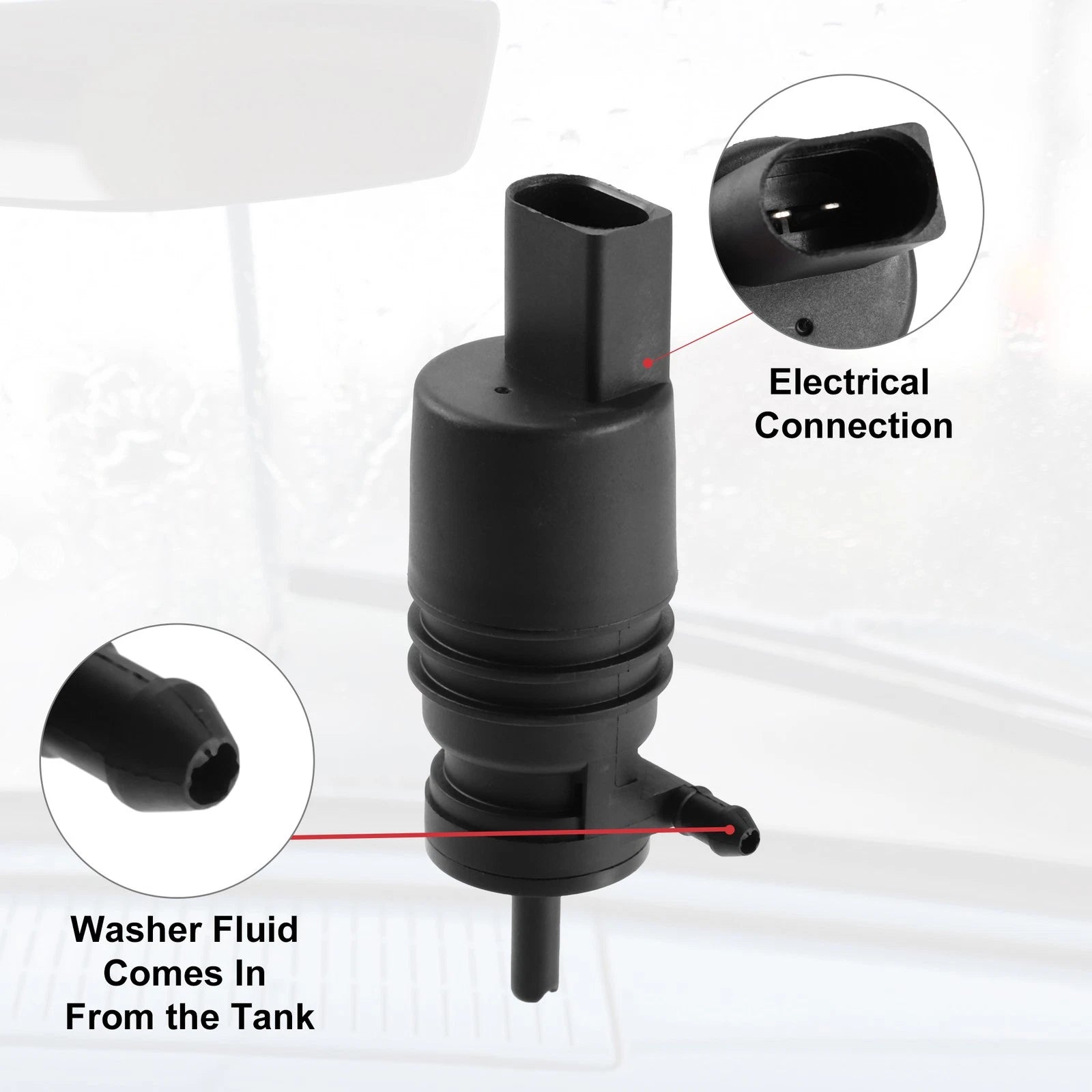 Windshield Washer Pump Replacement for BMW 1 Series (2014–2020)