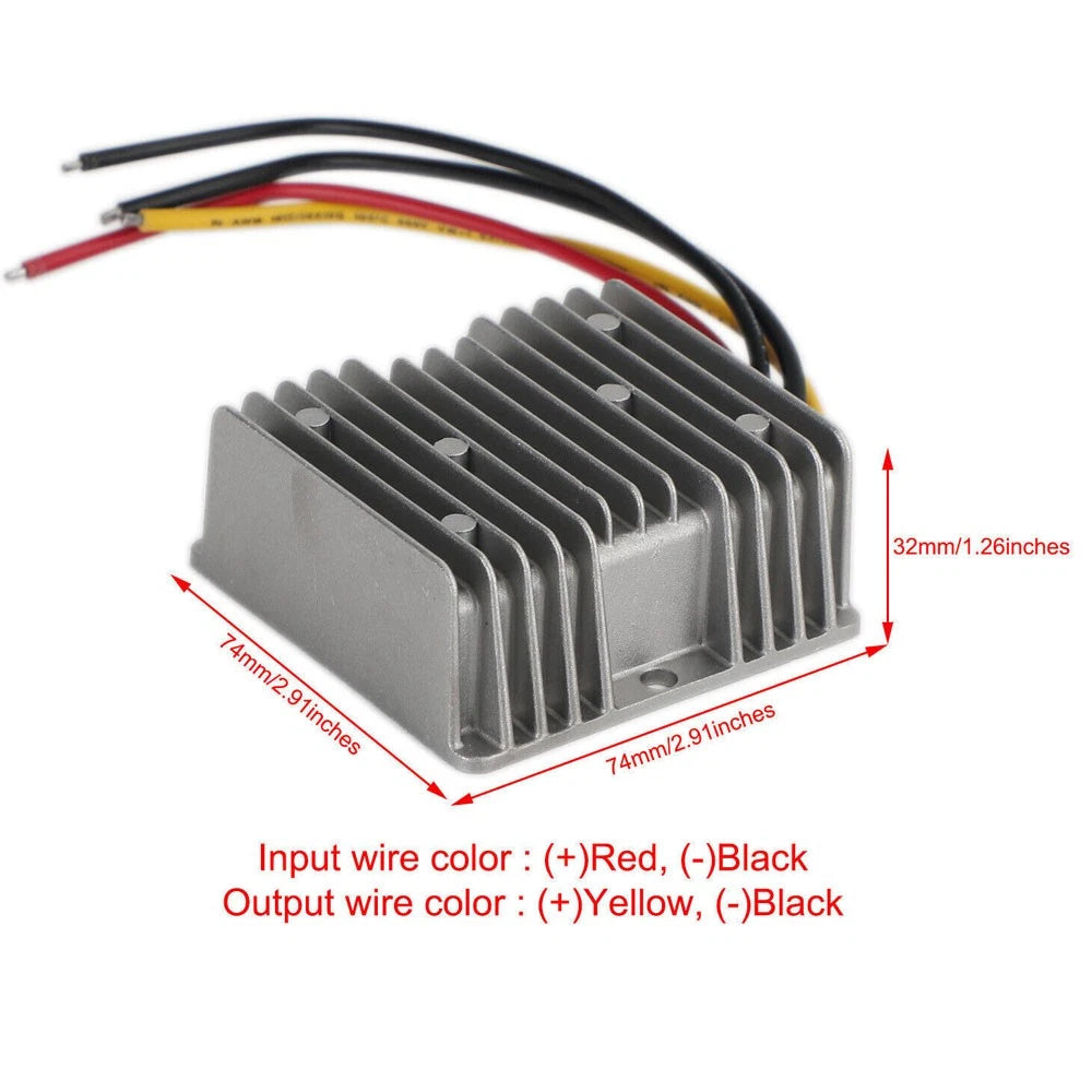 Voltage Reducer Converter Regulator 12V/24V to 5V 10A for Golf Cart (2010–2023)