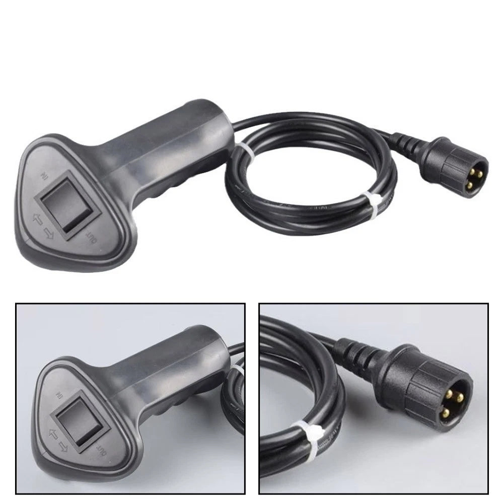 Electric Winch Remote Control Handle 3-Pin for 12V-48V Operation