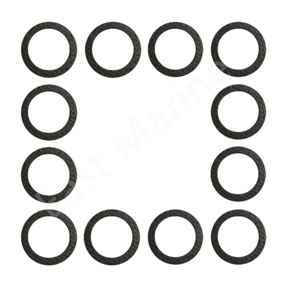 12pc Lower Gearcase Drain Gasket for Mercury MerCruiser (18-2945, 12-19183-3)