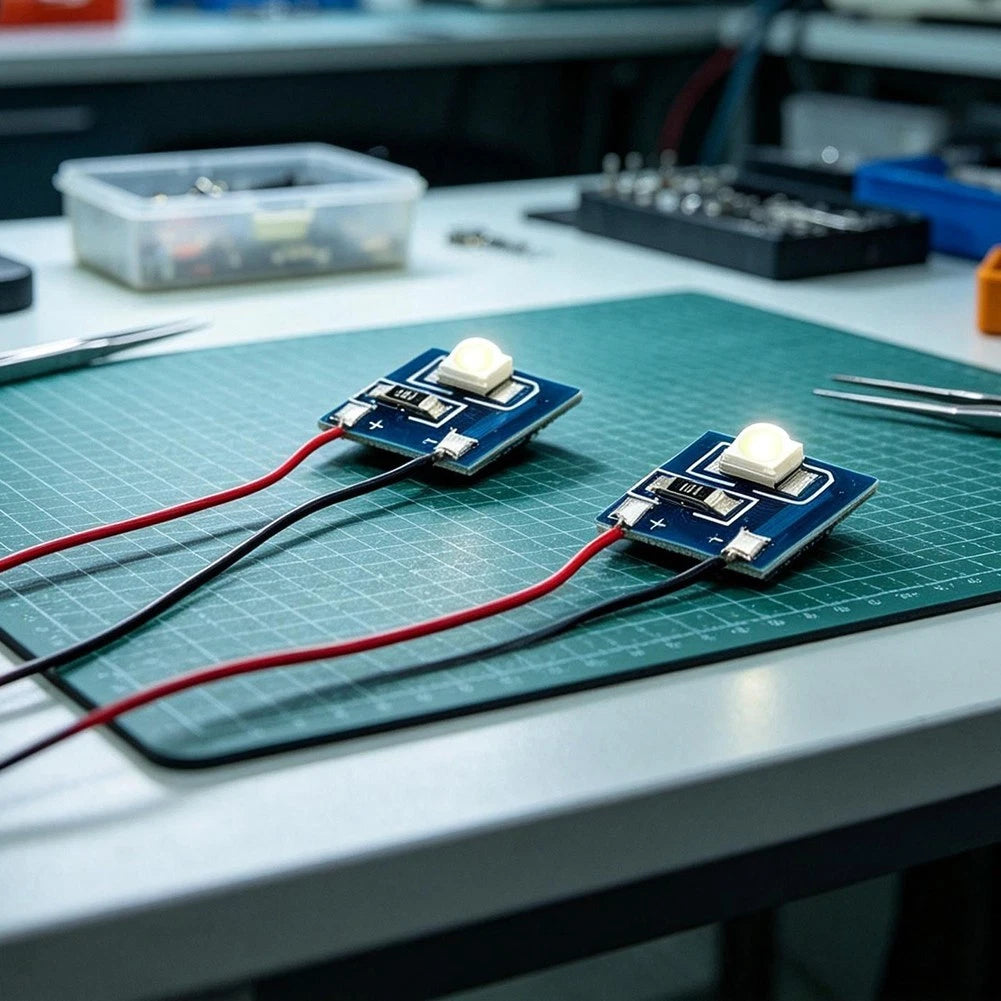 2X LED Lights for HO/OO Railway Locomotive Model