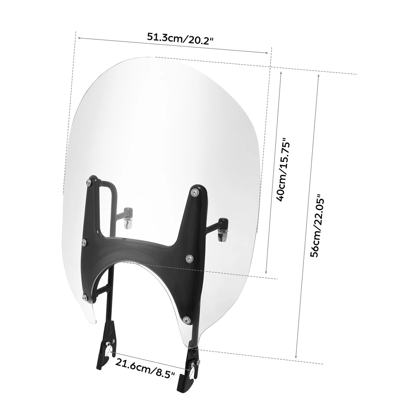 22" Windshield Bracket for BMW R18 Classic (2021–2025)