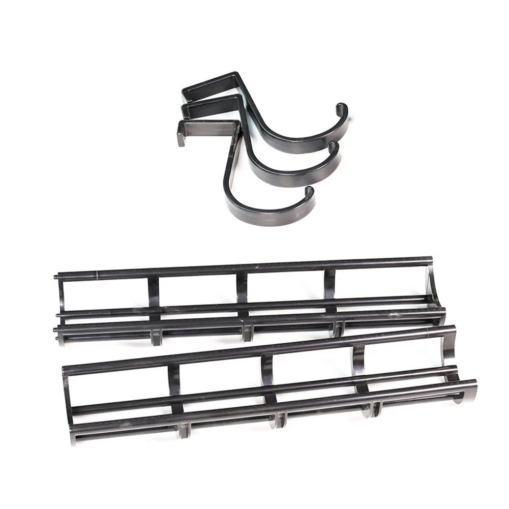 Snooker Ball Storage Rack Wall Mount 32.3x3.5 Inch Black Plastic