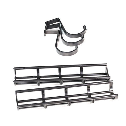 Snooker Ball Storage Rack Wall Mount 32.3x3.5 Inch Black Plastic