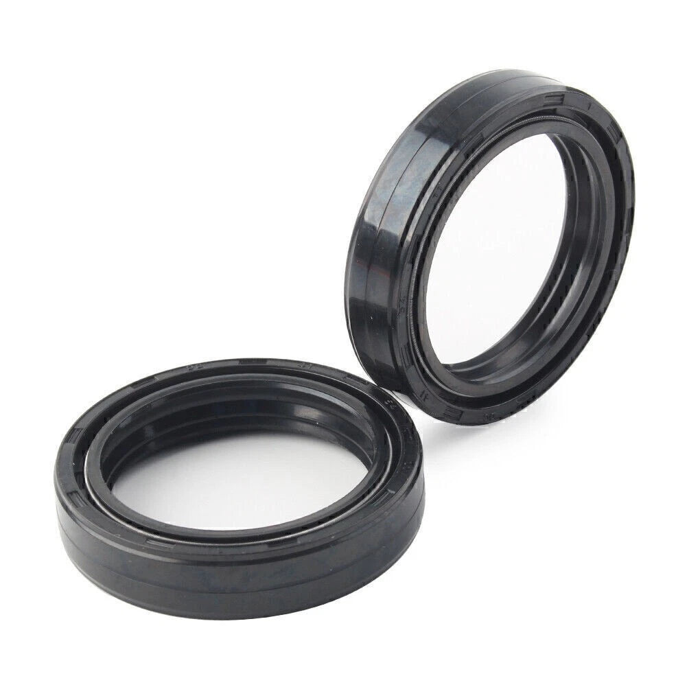 2x Front 43X55-9.5 MM Fork Damper Shock Absorber Fork Oil Seal Motorcycle