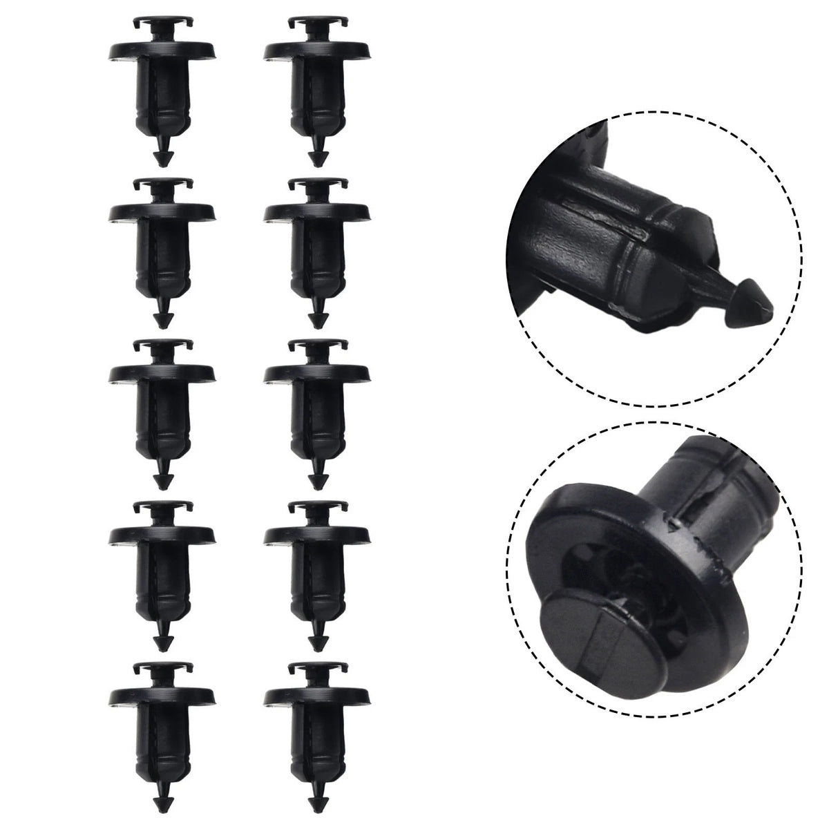 Plastic Clips for Renault Clio Megane Espace Bumper Pack of 10