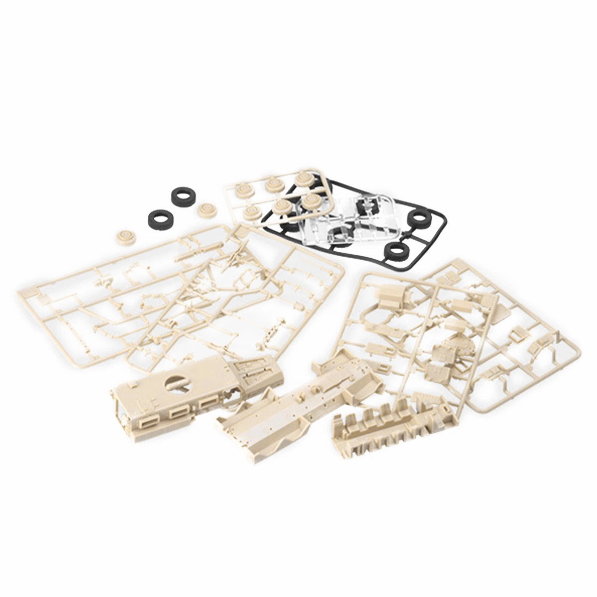 1:72 Sd.Kfz.7 Half-track Model Kit for Cougar 6x6 MRAP (Unassembled)