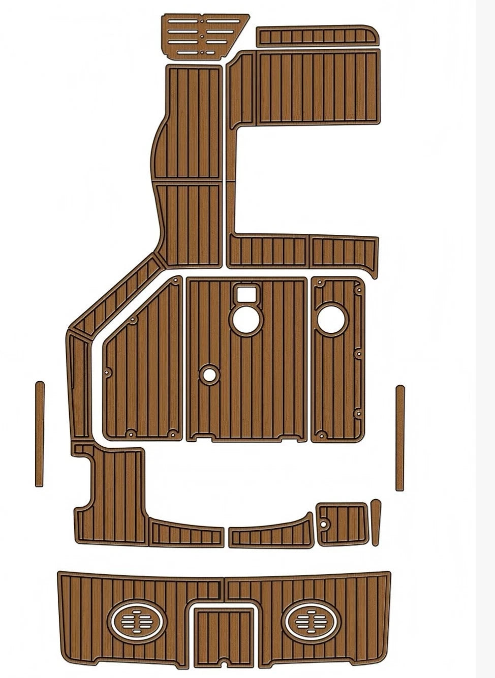 EVA Pads Faux Teak Flooring Mat for Monterey 302 (2001–2006)