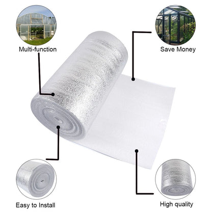 Aluminum Foil Radiator Insulation Film Roll for Universal Use (5m x 50cm)