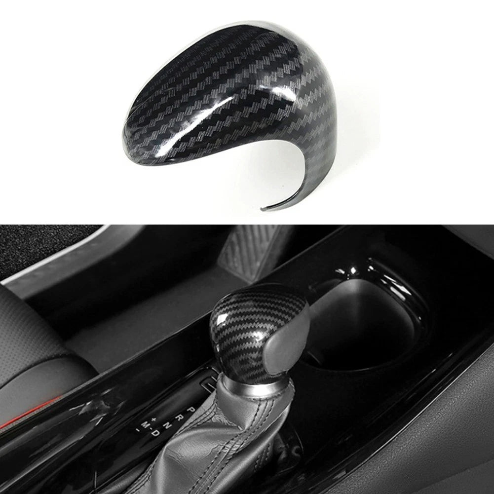 Carbon Fiber Gear Lever Shift Knob Cover for