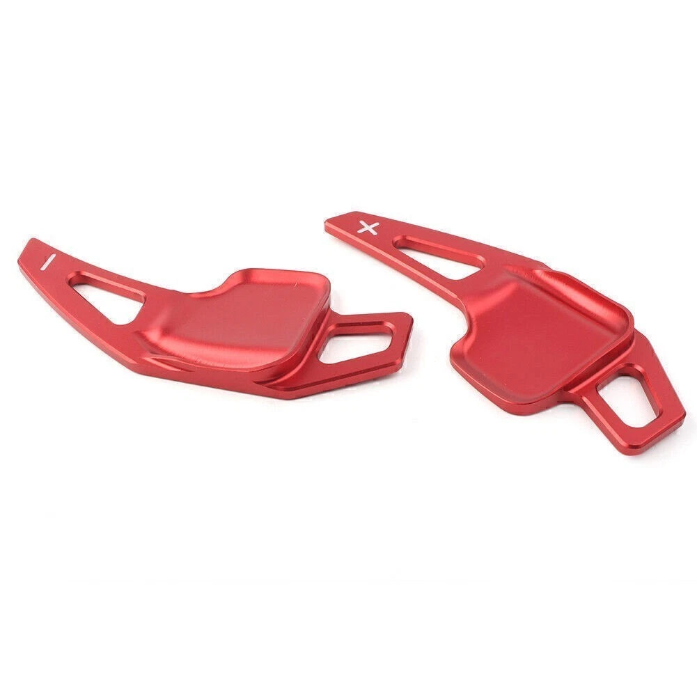 2X Red Steering Wheel Shift Paddle Blades for BMW 3 5 Series