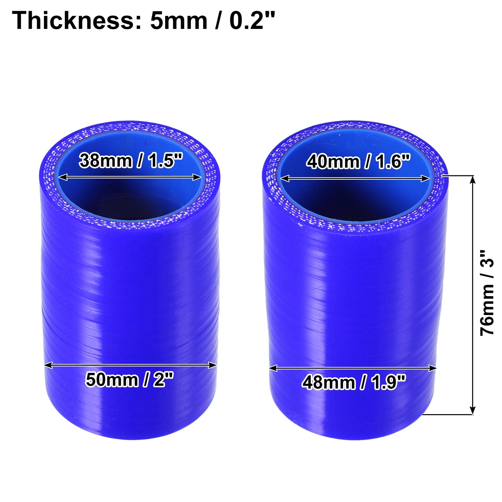 38-40mm Silicone Hose Coupler for Intercooler Tube (Universal)