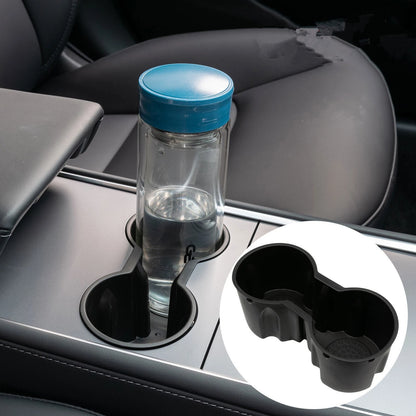 Double Hole Waterproof Console Cup Holder Insert for Tesla Model 3/Y (2017–2023)