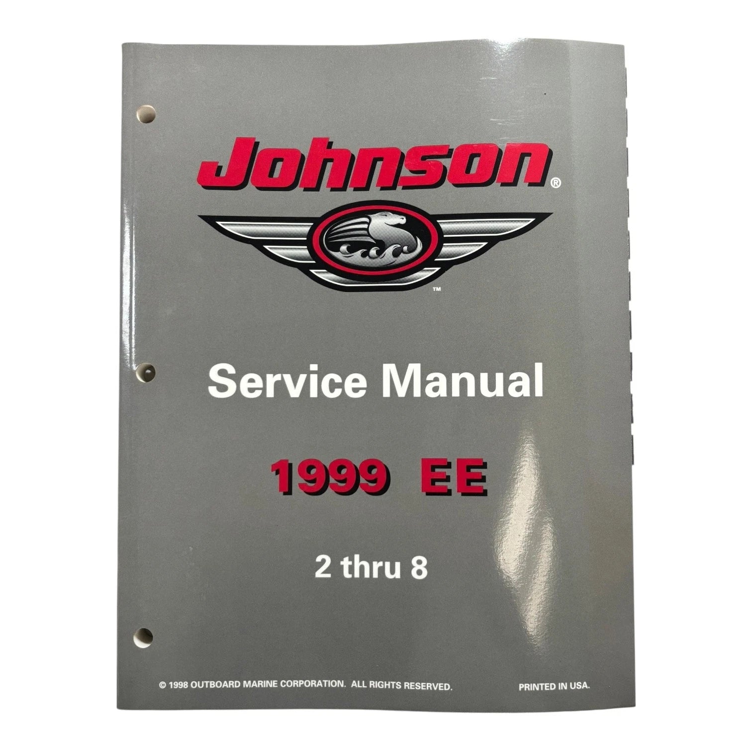 Service Manual for Johnson 787027 EE 2 thru 8 (1999)
